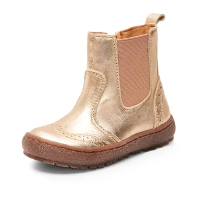 Image of Bisgaard MERI Classic ankle boots for kids, Size: 5K, Platin Calfskin