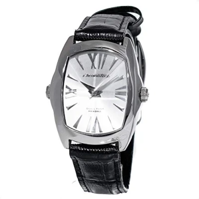 Image of Chronotech Womens Analogue Quartz Watch with Leather Strap CT7696L 03, Black/White, 33MM,