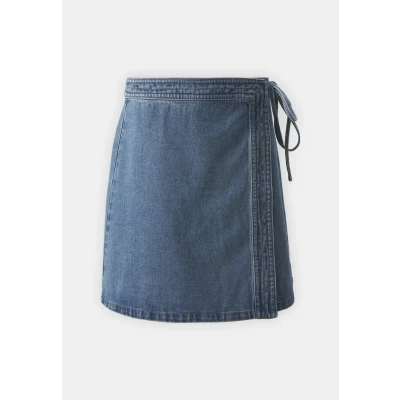 Image of ONLY Onlvilla WRAP TIE Skirt denim skirt, Women&#039;s, Size: XL, Light blue