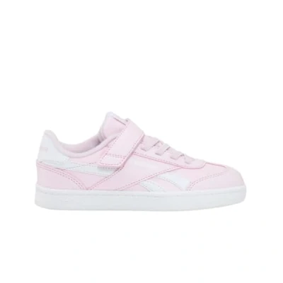 Image of Reebok Smash EDGE Elastic TOP Strap Unisex Multicourt tennis shoes for kids, Size: 2.5, Frosted berry/footwear white High quality imitation leather