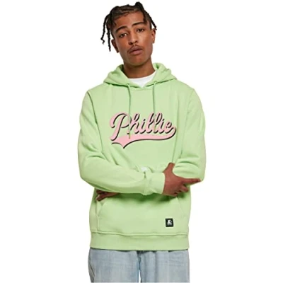 Image of Starter Black Label Men&#039;s Phillie Hoody Hooded Sweatshirt, Jade Green, S, Green., S