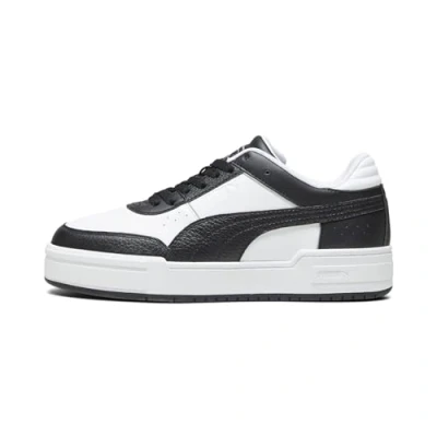 Image of PUMA Men&#039;s White/Black Sneakers 393280 05, Black/White, 6.5 UK