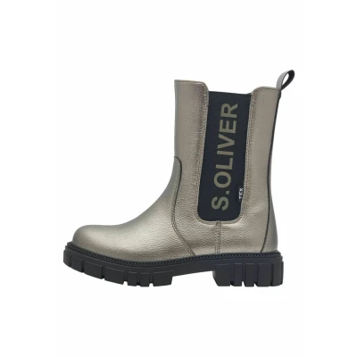 Image of s.Oliver Chelsea Winter boots for kids, Size: 3.5, Pewter Synthetics