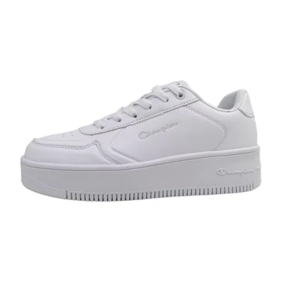 Image of Champion Rebound Platform LOW Basketball shoes, Women&#039;s, Size: 6, White Pu