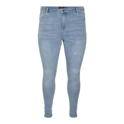 Image of VERO MODA CURVE Women&#039;s Jeans, Light Blue Denim, 48W / 32L