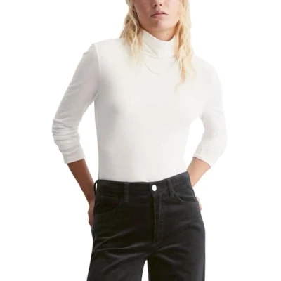 Image of Marc O&#039;Polo Denim Turtleneck Long sleeved top, Women&#039;s, Size: Medium, Silky white