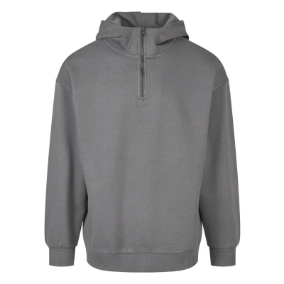 Image of Urban Classics HIGH NECK Hoodie, Men&#039;s, Size: Large, Darkshadow