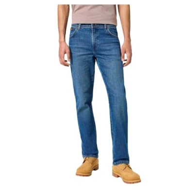 Image of Wrangler Texas Straight leg jeans, Men&#039;s, Size: 31x34, Sundown blue