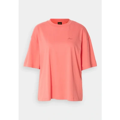 Image of BOSS Print Tshirt, Women&#039;s, Size: Small, Light pastel red
