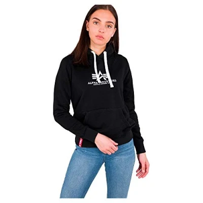 Image of ALPHA INDUSTRIES Women&#039;s Basic Hoody Wmn Hooded Sweatshirt for Women Hoodie (Pack of 1)