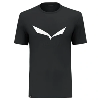 Image of Salewa Solidlogo DRY Sports Tshirt, Men&#039;s, Size: XS, Black out