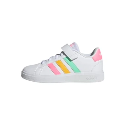 Image of adidas Sportswear Grand Court 2.0 KIDS Trainers for kids, Size: 3.5, White Imitation leather/ textile