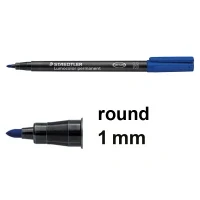 Image of STAEDTLER 317 2 Lumocolor Permanent Pen, Medium Line Width, 1.0mm Blue (Box of 10)