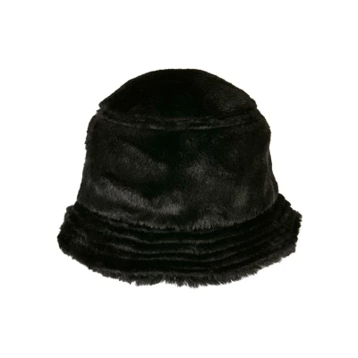 Image of Flexfit Fake Fur Bucket Hat, black, One Size, Size
