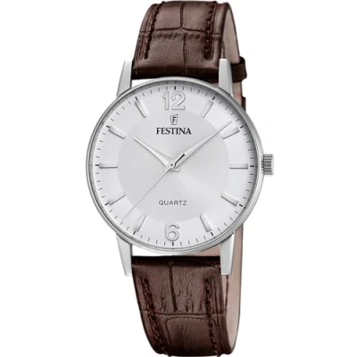 Image of Festina Correa Clasico Watch, Men&#039;s, Size: ONE, White