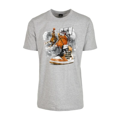 Image of Mister TEE Vintage Ballin Print Tshirt, Men&#039;s, Size: XXL, Heather grey