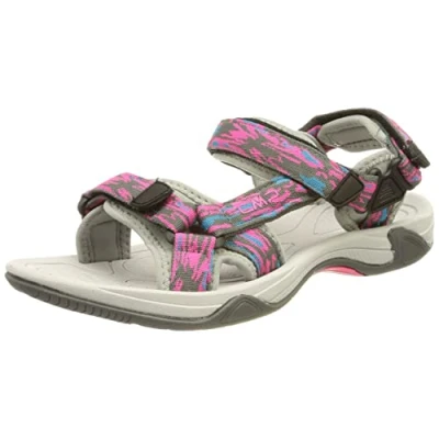 Image of CMP Hamal Unisex Walking sandals for kids, Size: 33, Purple fluo/ghiaccio shoes