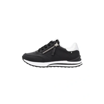 Image of Rieker Trainers blackwhiteblack (w240200), Women&#039;s, Size: 6.5, black white (w2402 00) Leather