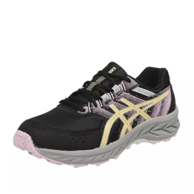 Image of Asics PRE Venture 9 Unisex Trail running shoes for kids, Size: 5, Black/light orange Textile