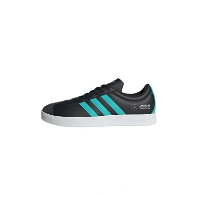 Image of adidas Performance Petronas Formula ONE TEAM Court Trainers core black semi mint rush cloud white, Size: 9.5 Leather/synthetics