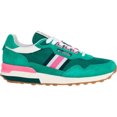 Image of Pepe Jeans Kingston Heritage Trainers, Women&#039;s, Size: 6, Ivy green Leather and textile