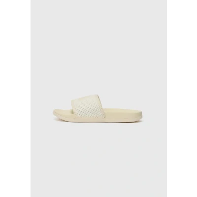 Image of adidas Sportswear Adilette Pool slides, Women&#039;s, Size: 5, Off white/zero met/wonder white shoes