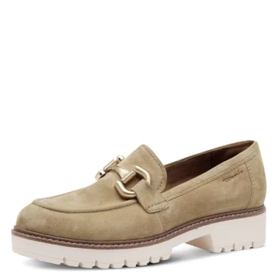 Image of Tamaris Slipons, Women&#039;s, Size: 5, Tan Leather