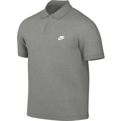 Image of Nike Sportswear CLUB Polo shirt, Men&#039;s, Size: Small, Dk grey heather/(white)