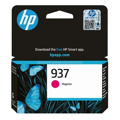 Image of HP 937 (4S6W3NE) Magenta Original Printer Cartridge for OfficeJet Pro 9720e; 9730e All in One Large Format Printer; 91xx Printers
