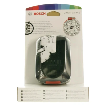 Image of Bosch BHZUB1830 Power for All 18 V 3.0 Ah Replacement Battery, Suitable Wireless Unlimited Cordless Vacuum Cleaners, Extra Long Runtime, High Performance, Everyday Cleaning Tasks,