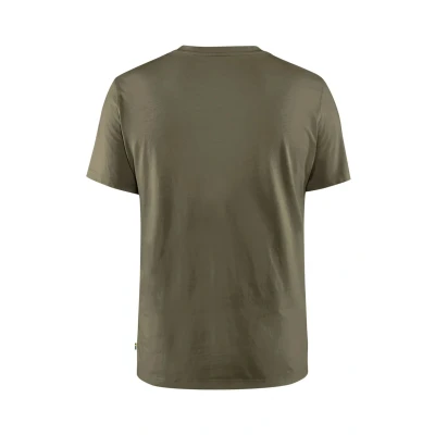 Image of Fjällräven Arctic FOX Print Tshirt, Men&#039;s, Size: Small, Olive (403)