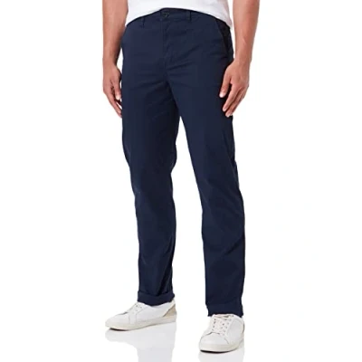 Image of Lee Regular Chino Trousers, Men&#039;s, Size: 33x34, Deep navy