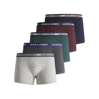 Image of Jack &amp; Jones Junior Jacoliver JR 5 PACK Pants for kids, Size: 10y, Dark green melange/sea moss/port royale/navy blazer/lgm