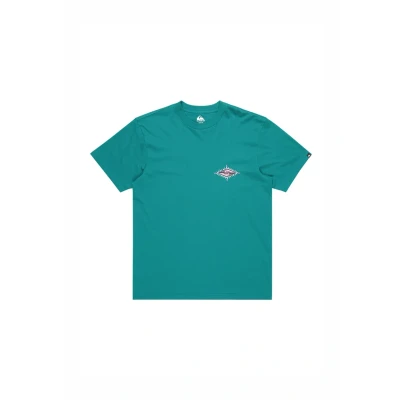 Image of Quiksilver Blast Print Tshirt, Size: XS, Teal