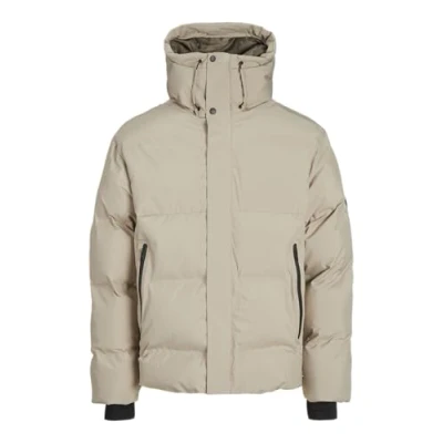 Image of JACK &amp; JONES Men&#039;s Jcoalpha Short Buffer Sn Puffer Jacket, Crockery, XXL