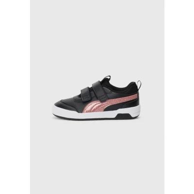 Image of Puma Multiflex 2 Glitz Unisex Road running shoes Black/rose goldcoloured for kids, Size: 2.5, gold/coloured