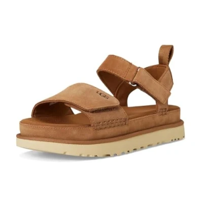 Image of UGG Goldenstar Platform sandals, Women&#039;s, Size: 9, Chestnut shoes