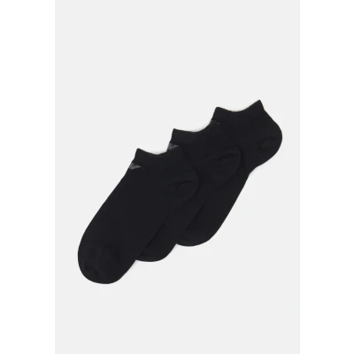 Image of Emporio Armani Men&#039;s 3 Pack in Shoe Socks, Black01, L XL