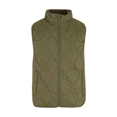 Image of Urban Classics Super Light Bubble Waistcoat, Men&#039;s, Size: Small, Olive