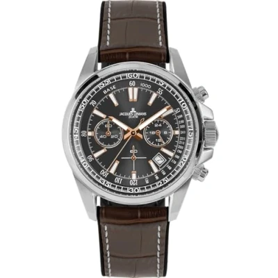 Image of Jacques Lemans Liverpool Chronograph watch, Men&#039;s, Size: One Size, Brown rose gold