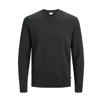 Image of Jack &amp; Jones Jjebasic Jumper, Men&#039;s, Size: Small, Dark grey