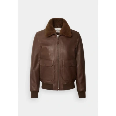 Image of Schott Bomber Jacket, Men&#039;s, Size: Small, Brown