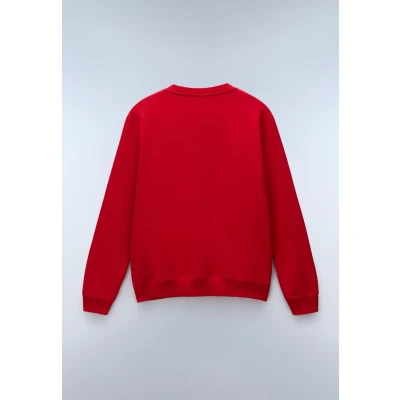 Image of Napapijri Balis CREW Sweatshirt, Men&#039;s, Size: Small, Red goji