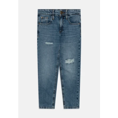 Image of Name it Nkmsilas Tapered Slim fit jeans for kids, Size: 6y, Dark blue denim