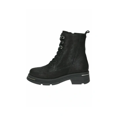 Image of CAPRICE Damen Stiefeletten zum Schnüren aus Leder mit Reißverschluss, Schwarz (Black Nubuc), 38 EU