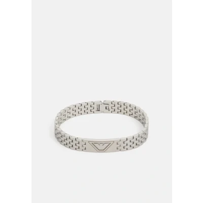Image of Emporio Armani Eagle LOGO Bracelet silvertone, Men&#039;s, Size: One Size, Silver tone