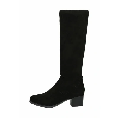 Image of CAPRICE Damen Hohe Stiefel mit Absatz Kniehoch Vegan, Schwarz (Black Stretch), 37.5 EU