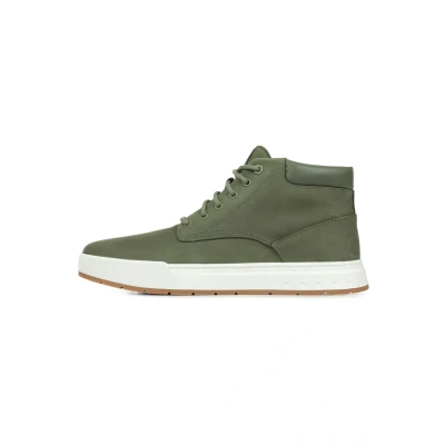 Image of Timberland Maple Grove Hightop trainers, Men&#039;s, Size: 11.5, Dark green nubuck Leather and textile