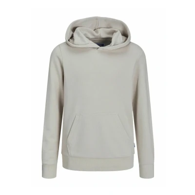 Image of JACK &amp; JONES Boy&#039;s Jjebradley Sweat Hood Noos Jnr Sweatshirt, Beige, 128