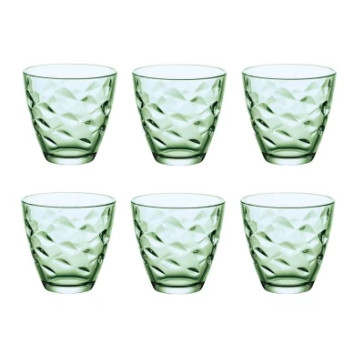 Image of Bormioli Rocco Glass Flora Green 250 ml 6 Pieces